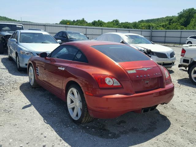 1C3AN69L95X025570 - 2005 CHRYSLER CROSSFIRE RED photo 3