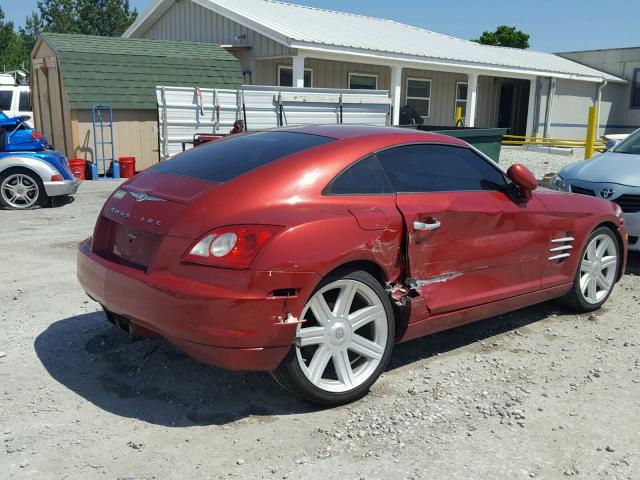 1C3AN69L95X025570 - 2005 CHRYSLER CROSSFIRE RED photo 4