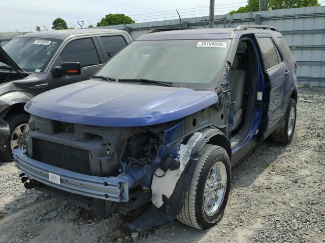 1FM5K7B83FGC60674 - 2015 FORD EXPLORER BLUE photo 2