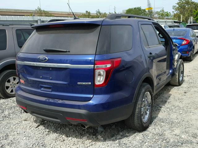 1FM5K7B83FGC60674 - 2015 FORD EXPLORER BLUE photo 4