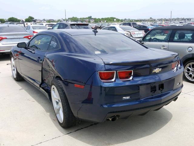 2G1FA1E36C9154604 - 2012 CHEVROLET CAMARO LS BLUE photo 3