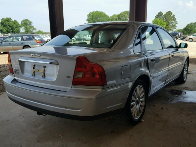 YV1TS91Z741377928 - 2004 VOLVO S80 T6 SILVER photo 4