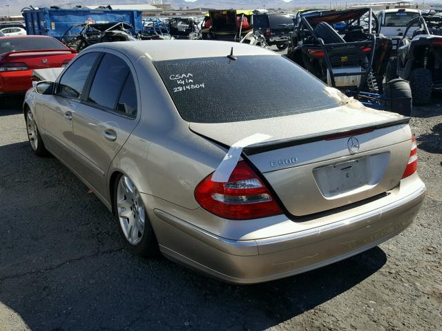 WDBUF70J73A173996 - 2003 MERCEDES-BENZ E 500 TAN photo 3