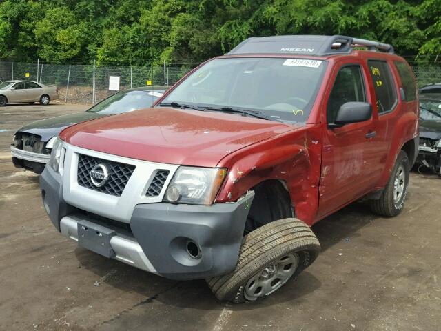 5N1AN0NW1BC515816 - 2011 NISSAN XTERRA OFF RED photo 2