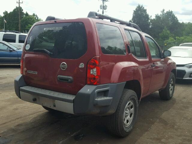 5N1AN0NW1BC515816 - 2011 NISSAN XTERRA OFF RED photo 4