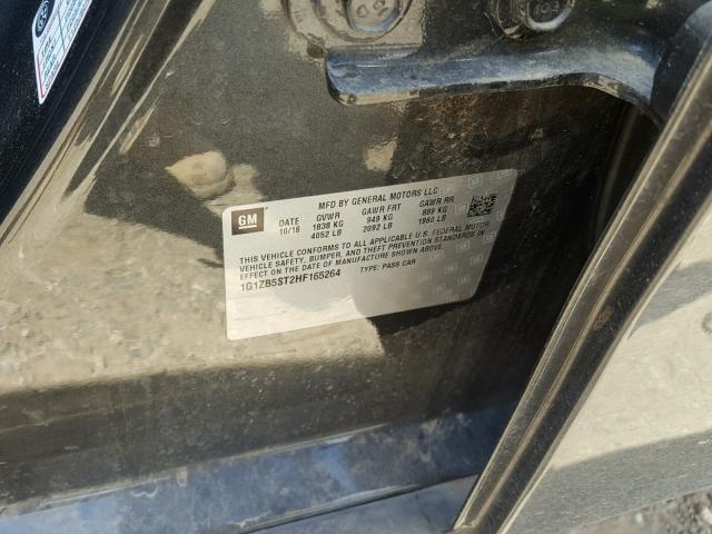 1G1ZB5ST2HF165264 - 2017 CHEVROLET MALIBU LS Boz foto 10