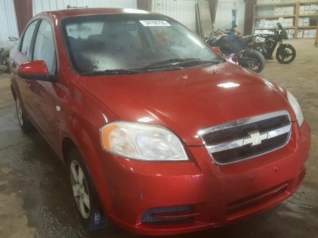 KL1TD56677B123889 - 2007 CHEVROLET AVEO BASE Марун фото 1