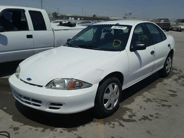 3G1JC5248YS204485 - 2000 CHEVROLET CAVALIER WHITE photo 2