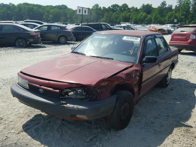 4T1SV21E6LU257155 - 1990 TOYOTA CAMRY DLX 勃艮第红 照片 2