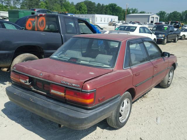 4T1SV21E6LU257155 - 1990 TOYOTA CAMRY DLX 勃艮第红 照片 4
