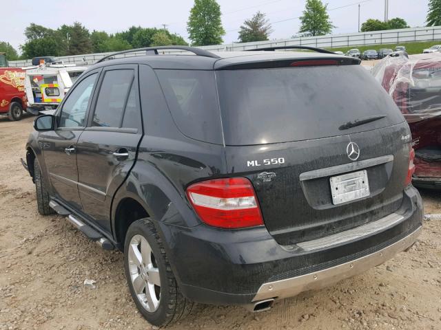 4JGBB75E07A203454 - 2007 MERCEDES-BENZ ML 500 BLACK photo 3