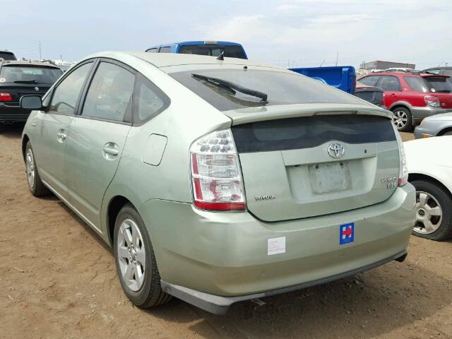 JTDKB20U197826569 - 2009 TOYOTA PRIUS GREEN photo 3