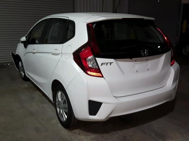 3HGGK5H50FM716412 - 2015 HONDA FIT LX أبيض صورة 3