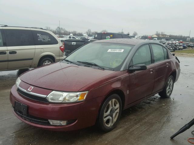 1G8AL52F73Z201320 - 2003 SATURN ION LEVEL MAROON photo 2
