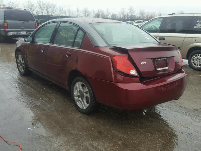 1G8AL52F73Z201320 - 2003 SATURN ION LEVEL MAROON photo 3