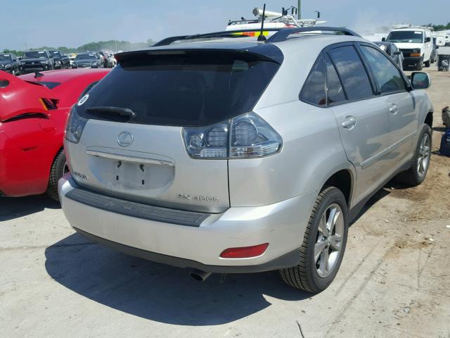 JTJHW31U160008585 - 2006 LEXUS RX 400 SILVER photo 4