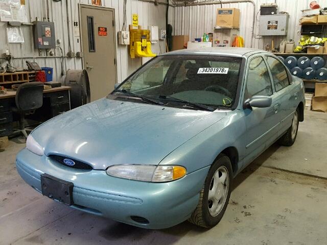 1FALP6532TK155999 - 1996 FORD CONTOUR GL 青色 照片 2