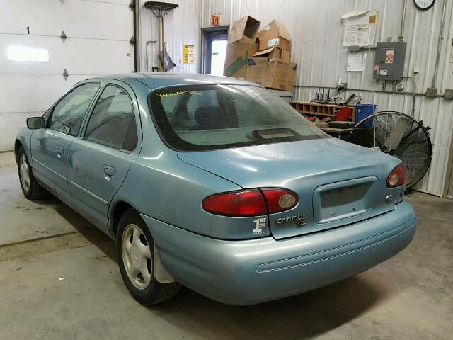 1FALP6532TK155999 - 1996 FORD CONTOUR GL 青色 照片 3