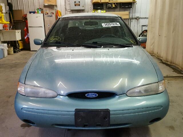 1FALP6532TK155999 - 1996 FORD CONTOUR GL 青色 照片 9