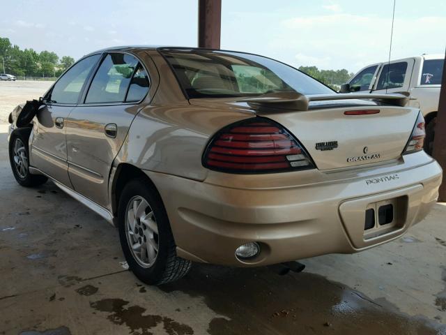 1G2NF52E93M556660 - 2003 PONTIAC GRAND AM S 金色 照片 3