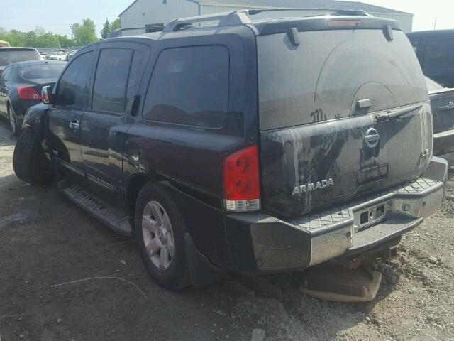 5N1AA08B96N708889 - 2006 NISSAN ARMADA SE BLACK photo 3