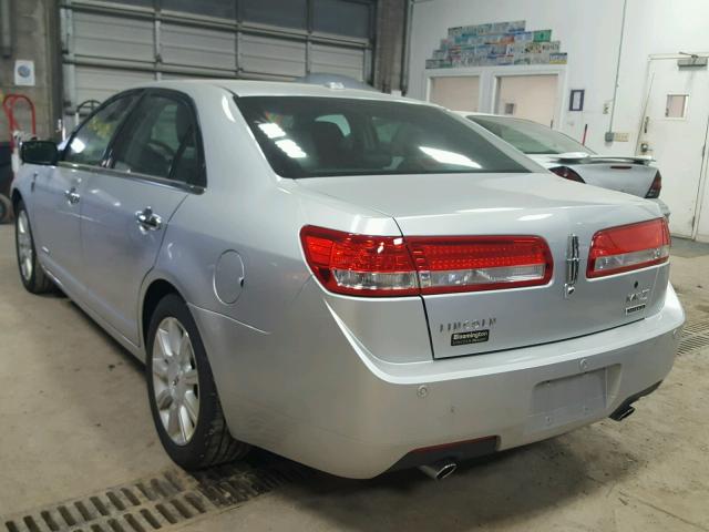 3LNDL2L3XBR766567 - 2011 LINCOLN MKZ HYBRID SILVER photo 3