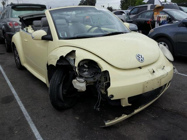 3VWPF31Y06M302927 - 2006 VOLKSWAGEN NEW BEETLE ყვითელი ფოტო 1