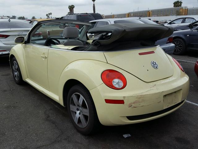 3VWPF31Y06M302927 - 2006 VOLKSWAGEN NEW BEETLE ყვითელი ფოტო 3