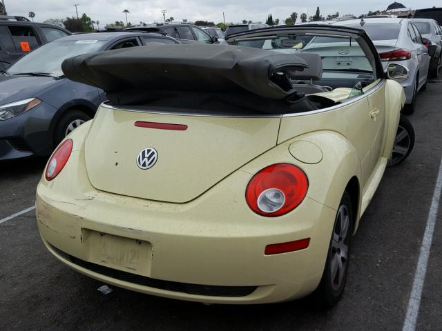 3VWPF31Y06M302927 - 2006 VOLKSWAGEN NEW BEETLE ყვითელი ფოტო 4