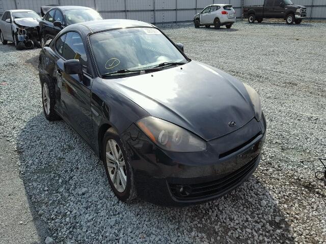 KMHHM66D68U289843 - 2008 HYUNDAI TIBURON BLACK photo 1