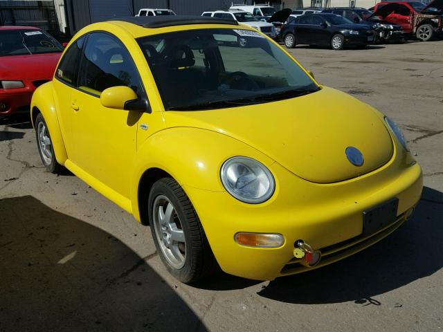 3VWCB21C32M438231 - 2002 VOLKSWAGEN NEW BEETLE YELLOW photo 1