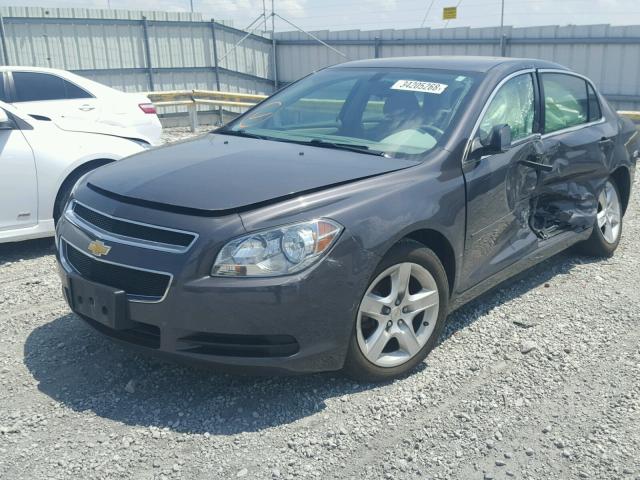 1G1ZA5EU6CF387709 - 2012 CHEVROLET MALIBU LS ნაცრისფერი ფოტო 2