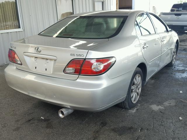 JTHBA30G245048594 - 2004 LEXUS ES 330 SILVER photo 4