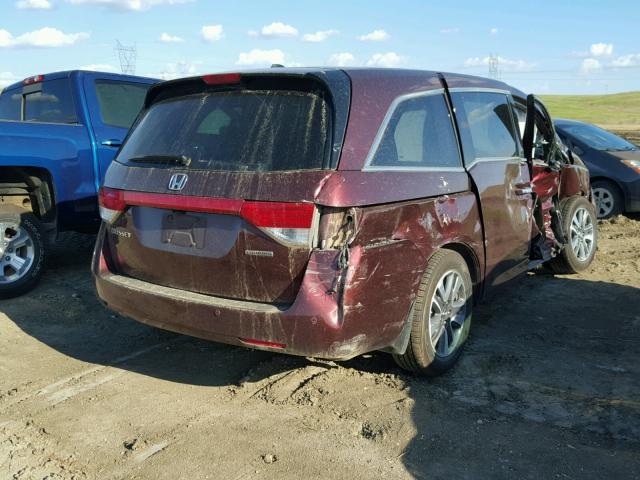 5FNRL5H90GB027757 - 2016 HONDA ODYSSEY TO MAROON photo 4