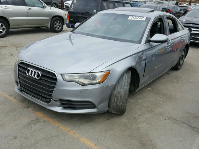 WAUGGAFC7CN123655 - 2012 AUDI A6 PREMIUM GRAY photo 2