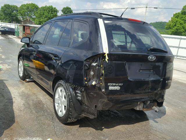 KNAFG526587206869 - 2008 KIA RONDO LX BLACK photo 3