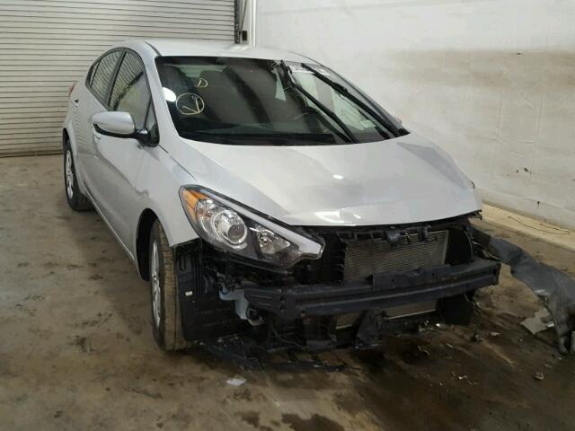 KNAFK4A66E5187265 - 2014 KIA FORTE LX SILVER photo 1