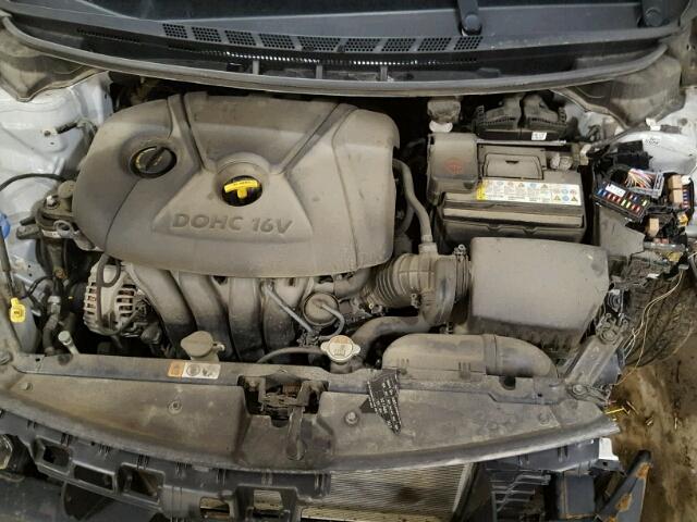 KNAFK4A66E5187265 - 2014 KIA FORTE LX SILVER photo 7