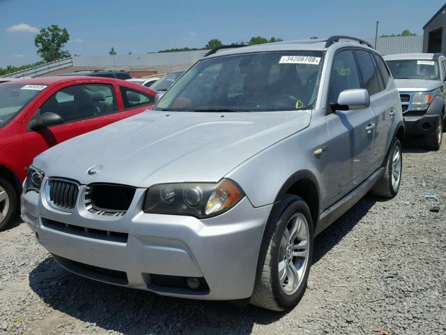 WBXPA93446WG75554 - 2006 BMW X3 3.0I SILVER photo 2