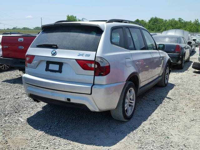 WBXPA93446WG75554 - 2006 BMW X3 3.0I SILVER photo 4