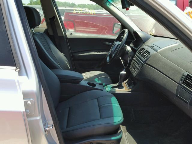 WBXPA93446WG75554 - 2006 BMW X3 3.0I SILVER photo 5