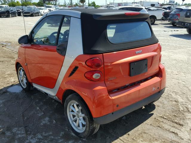 WMEEK31X98K186149 - 2008 SMART FORTWO PAS 红色 照片 3