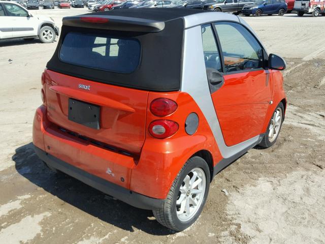 WMEEK31X98K186149 - 2008 SMART FORTWO PAS 红色 照片 4