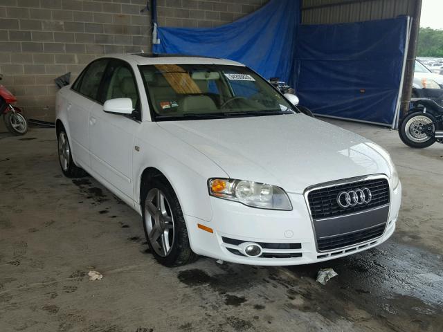 WAUAF78E37A055118 - 2007 AUDI A4 2 WHITE photo 1