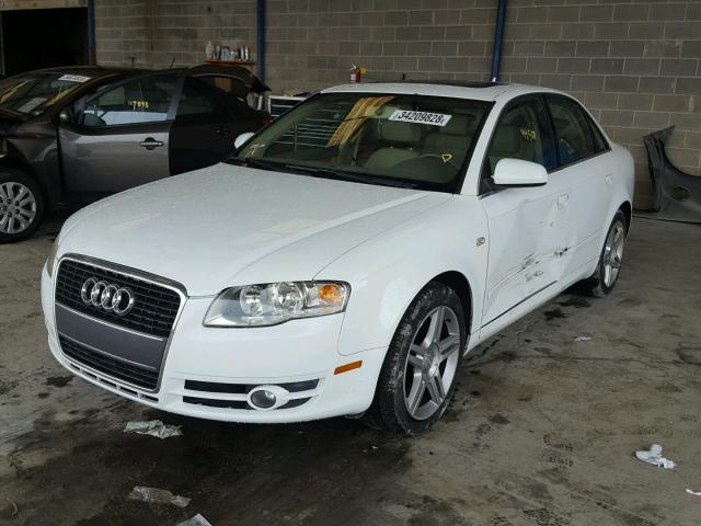 WAUAF78E37A055118 - 2007 AUDI A4 2 WHITE photo 2