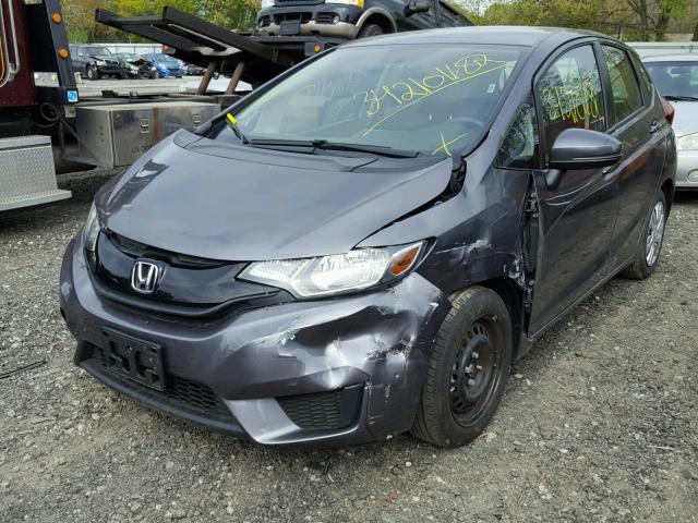 JHMGK5H57HS019178 - 2017 HONDA FIT LX GRAY photo 2