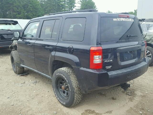 1J4NF1GB5AD646334 - 2010 JEEP PATRIOT SP BLUE photo 3