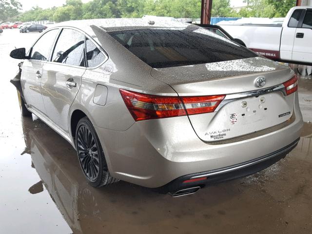 4T1BK1EB9GU228144 - 2016 TOYOTA AVALON XLE TAN photo 3