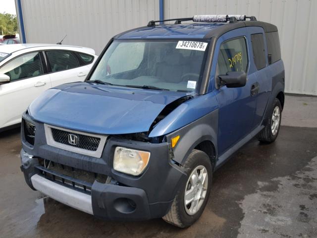 5J6YH17326L001282 - 2006 HONDA ELEMENT LX BLUE photo 2