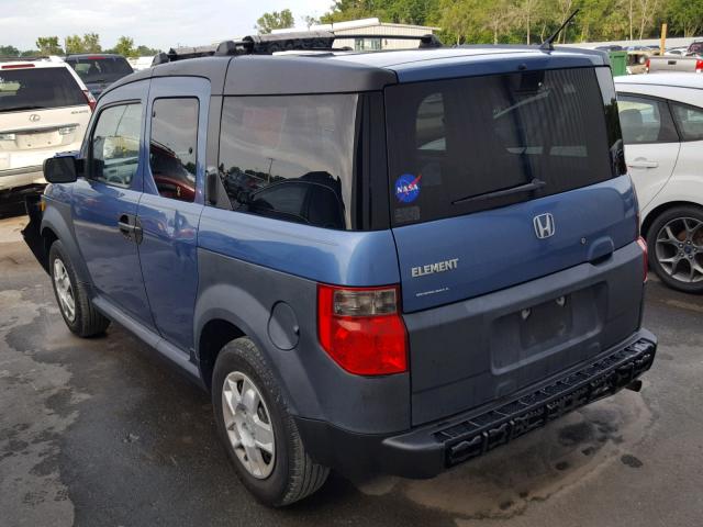 5J6YH17326L001282 - 2006 HONDA ELEMENT LX BLUE photo 3